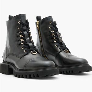🆕 All Saints Lydia Cap Toe Combat Boots